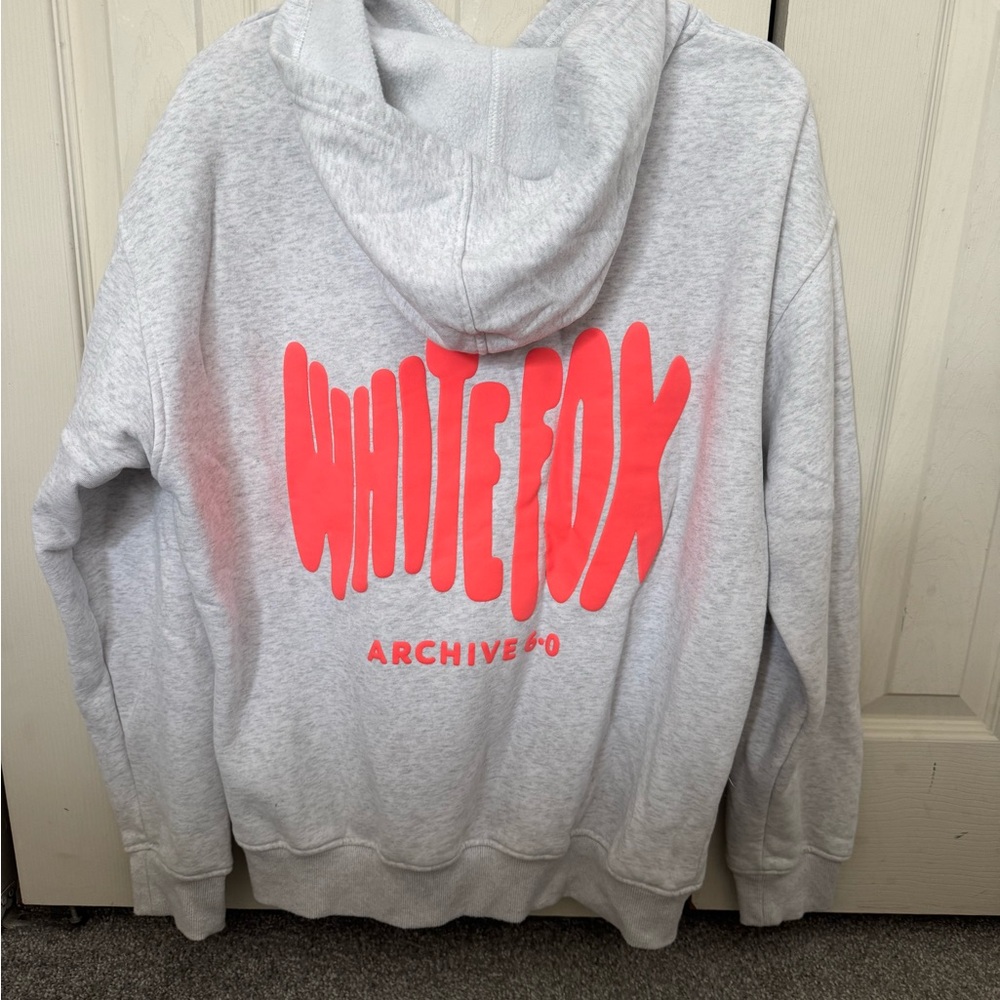 Gray White Fox Hoodie - Picture 2 of 2